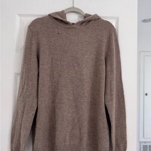 Men’s Jenni kayne 100% cashmere beige hoodie